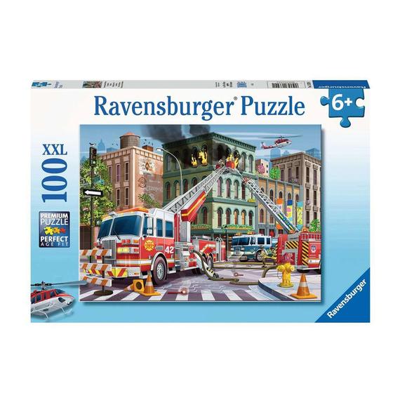 Ravensburger Puzzle 100 db - Tűzoltóautó (03767)