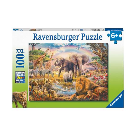 Ravensburger Puzzle 100 db - Afrikai szavanna (03769)