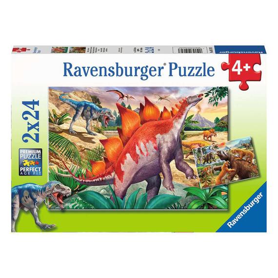 Ravensburger Puzzle 2x24 db - Vadállatok (03799)
