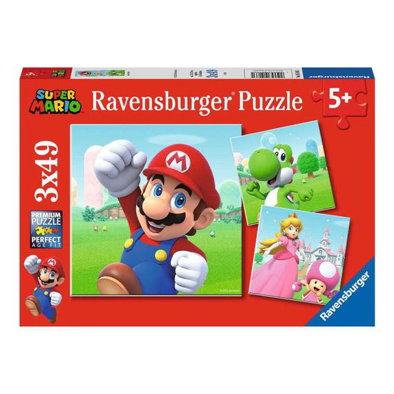 Ravensburger Puzzle 3x49 db - Super Mario (03821)