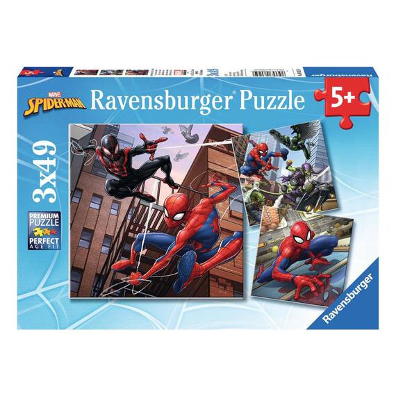 Ravensburger Puzzle 3x49 db - Védelmező Pókember (03828)