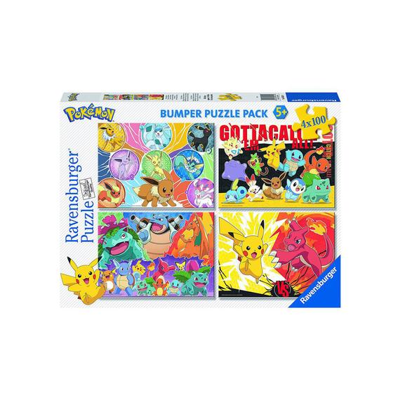 Ravensburger Puzzle 4x100 db - Pokemon (03833)