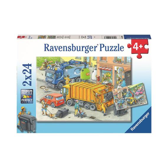 Ravensburger Puzzle 2x24 db - szemétgyűjtés (03861)