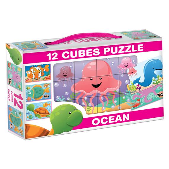 Állatok 12 darabos mesekocka - többféle (05581)