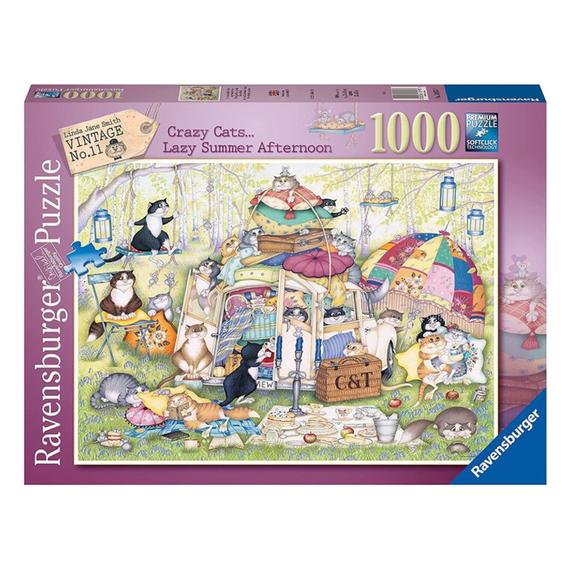 Puzzle 1000 db - Bolondos macskák (06231)