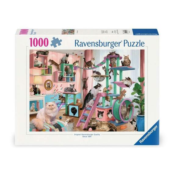 Puzzle 1000 db - Macskamenyország (09904)