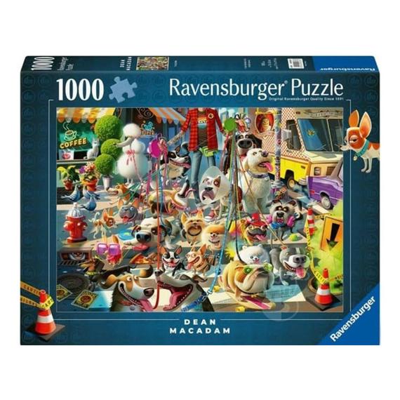 Puzzle 1000 db - A kutyasétáltató (09905)