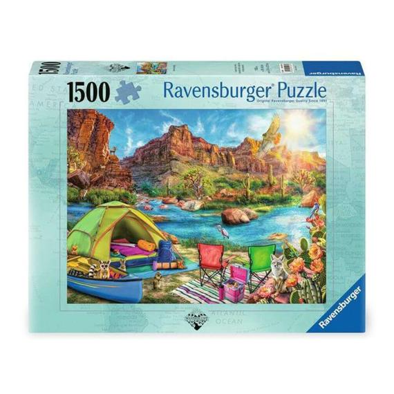 Puzzle 1500 db - Kemping a kanyonban (09916)