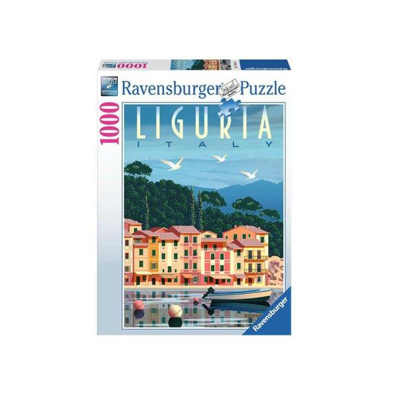 Puzzle 1000 db - Képeslap Liguria (09968)