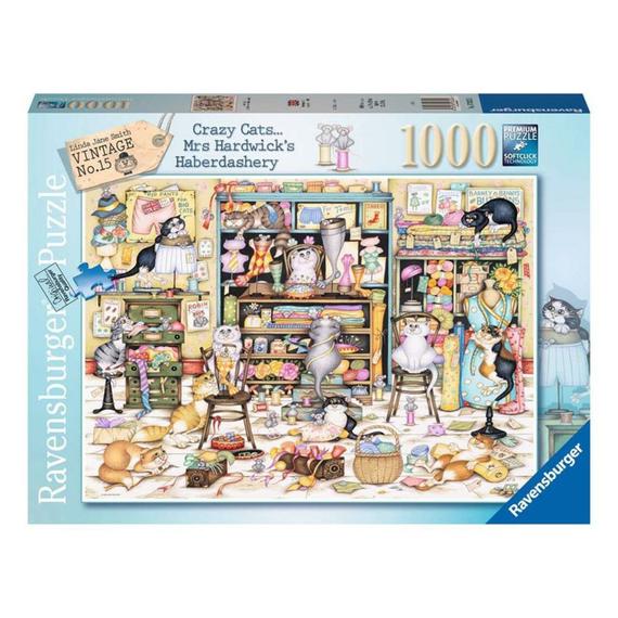 Puzzle 1000 db - Őrült macskák (09973)