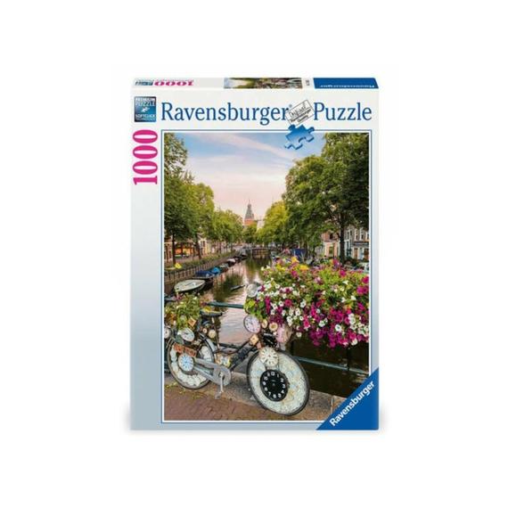 Puzzle 1000 db - Bicikli Amszterdamban (10458)