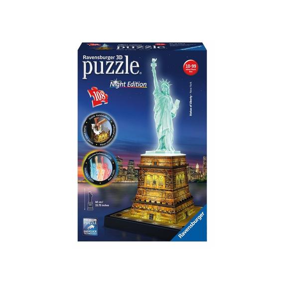 Ravensburger: Szabadság-szobor 108 darabos puzzle fénnyel (11034)