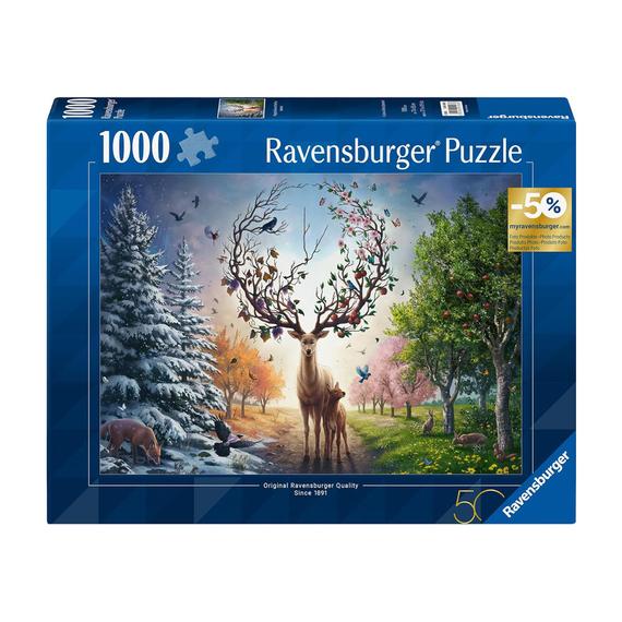 Puzzle 1000 db - Varázslatos szarvas (12891)