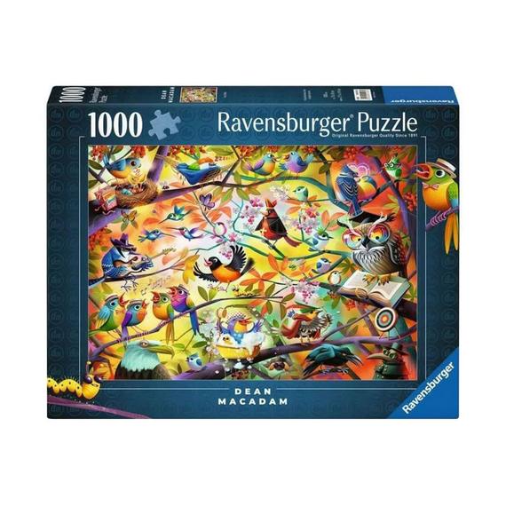 Puzzle 1000 db - Szorgos madárkák (14661)