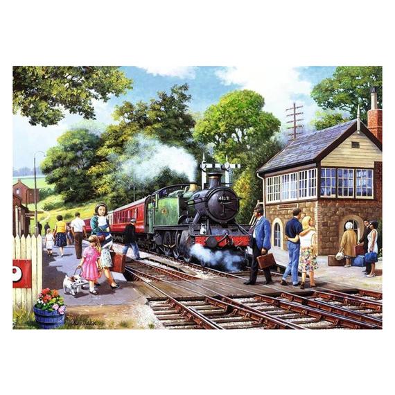 Puzzle 1000 db - Vidéki állomás (14793)