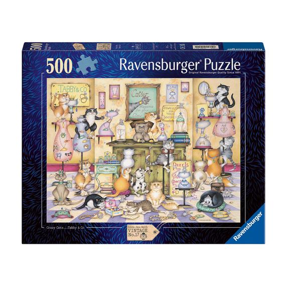 Puzzle 500 db - Őrült macskák (16573)