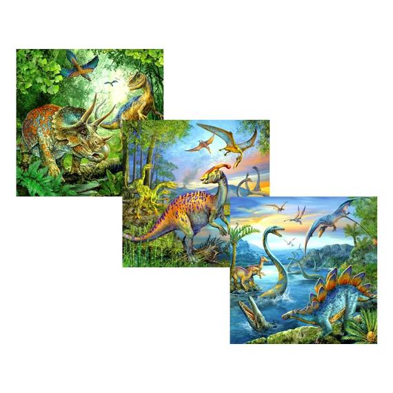 Ravensburger: Dinoszauruszok 3 x 49 darabos puzzle (35488)