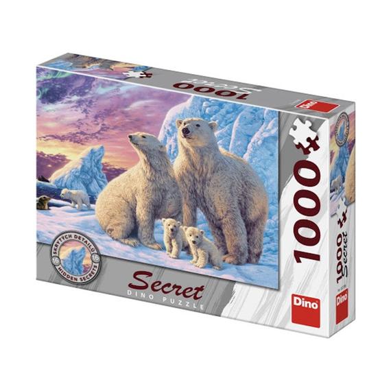 Dino Puzzle 1000 pcs, titkos - Jegesmedvék (40493)