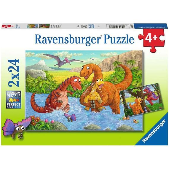 Ravensburger Puzzle 2x24 db - Dínók világa (40947)