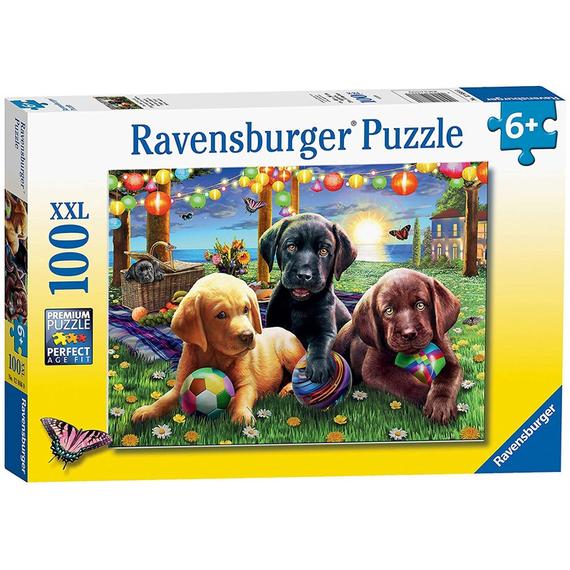 Ravensburger Puzzle 100 db - Kutyus piknik (41000)