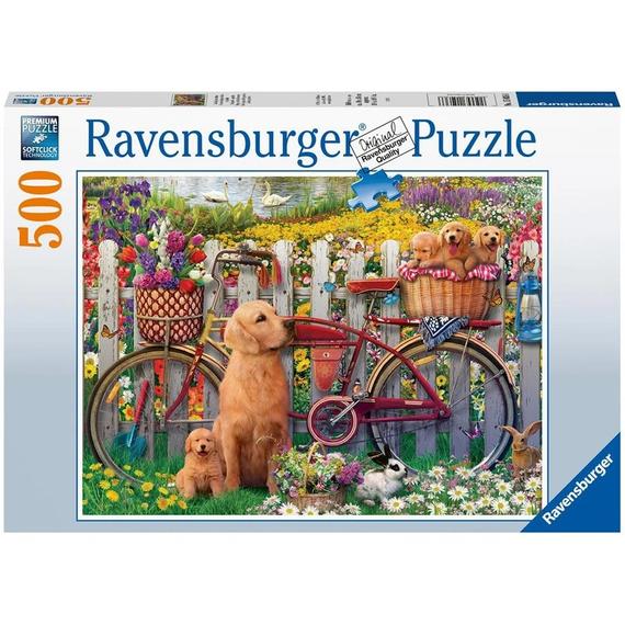 Ravensburger: Puzzle 500 db - Kutyusok a kertben (41294)
