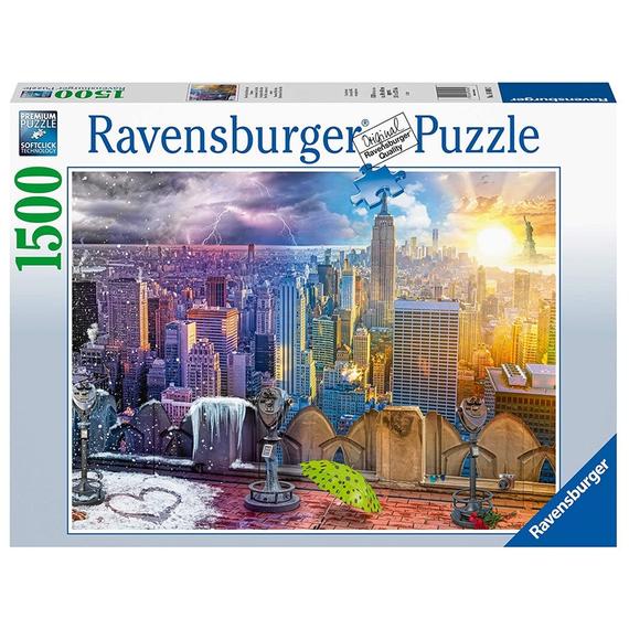 Ravensburger Puzzle 1 500 db New York télen-nyáron (41328)