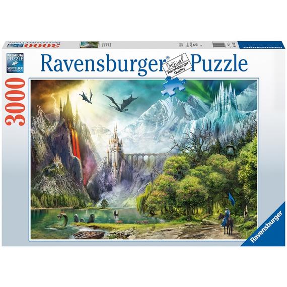 Ravensburger: Puzzle 3000 db - Sárkányok birodalma (43848)