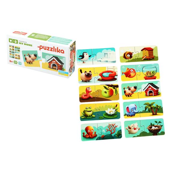 Állatok és lakhelyeik puzzle (44670)