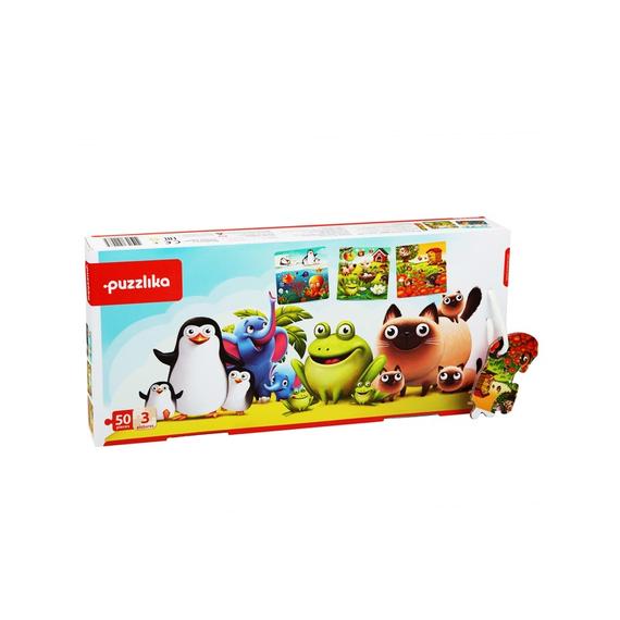 Cubika Kedvenc állatok 3 az 1-ben XXL puzzle (44676)
