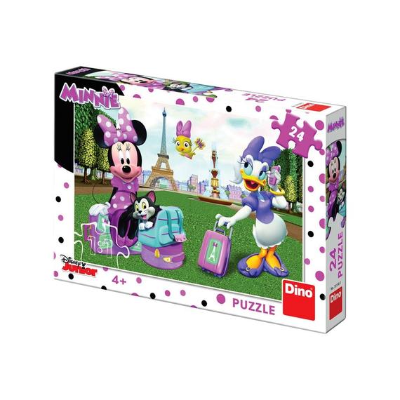 Dino Minnie egér Párizsban 24 darabos puzzle (45737)