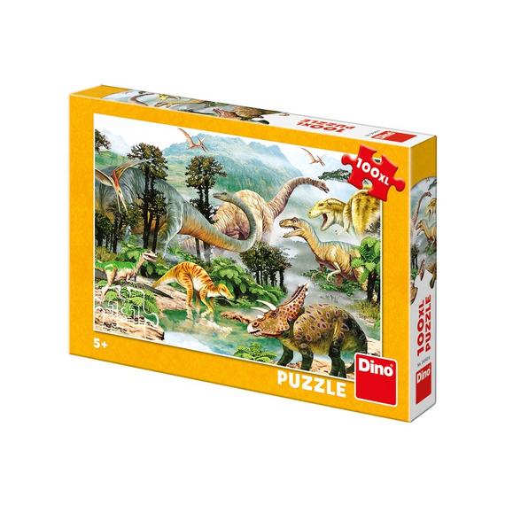 DINO Dinoszauruszok 100 darabos XL puzzle (49494)