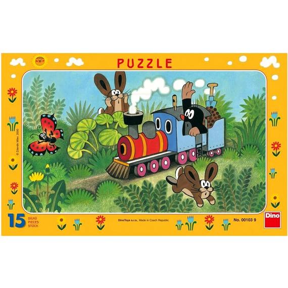 Dino Kisvakond és a mozdony 15 darabos puzzle (51551)