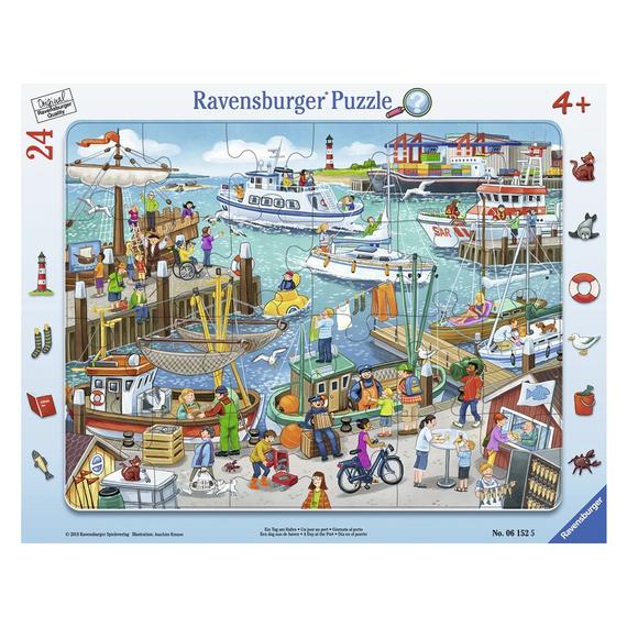 Ravensburger Egy nap a kikötőben 24 darabos puzzle (53126)