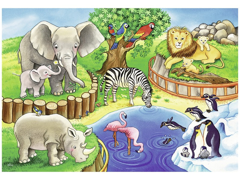 Ravensburger Állatkerti állatok 2 x 12 db puzzle (53151)