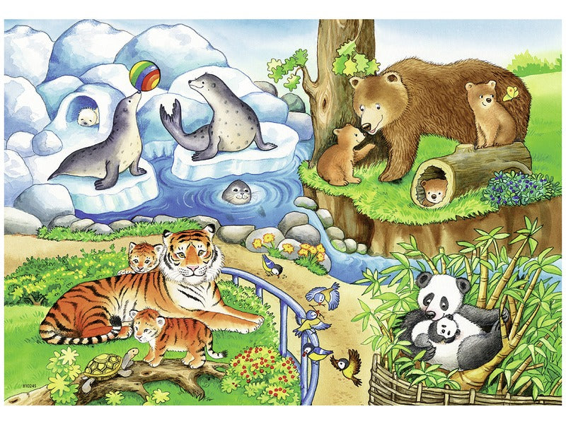 Ravensburger Állatkerti állatok 2 x 12 db puzzle (53151)