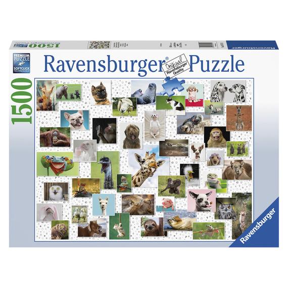 Ravensburger: Puzzle 1500 db - Vicces állatok (53838)