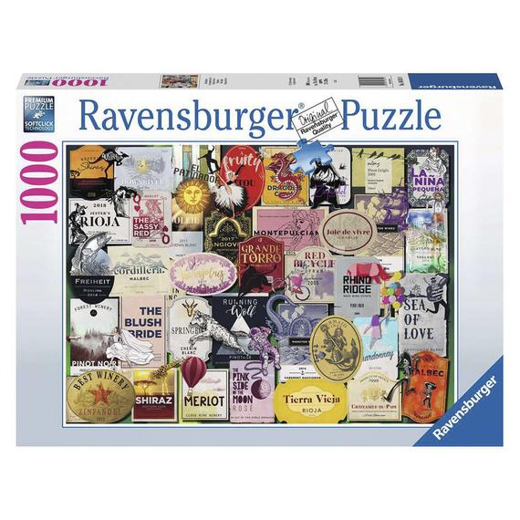Ravensburger: Puzzle 1000 db - Borcímkék (53870)