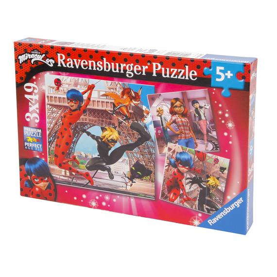 Ravensburger Puzzle 3x49 - Hős katicabogár (55817)