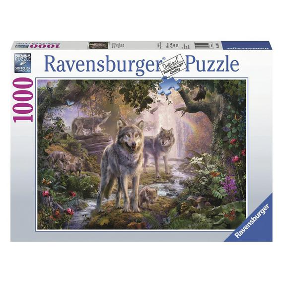 Ravensburger: Puzzle 1000 db - Farkascsalád nyáron (59486)