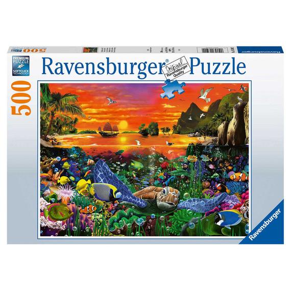 Ravensburger Puzzle 500 db Teknős a korallzátonyon (60820)