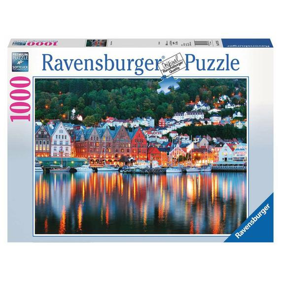 Ravensburger: Puzzle 1000 db - Bergen, Norvégia (62450)