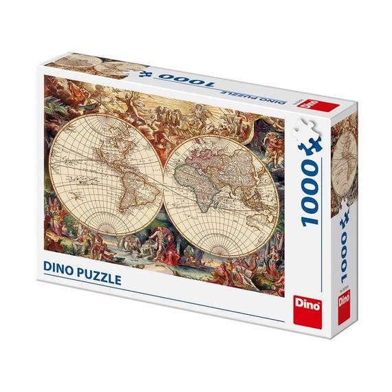 Dino Történelmi világtérkép 1000 darabos puzzle (67306)