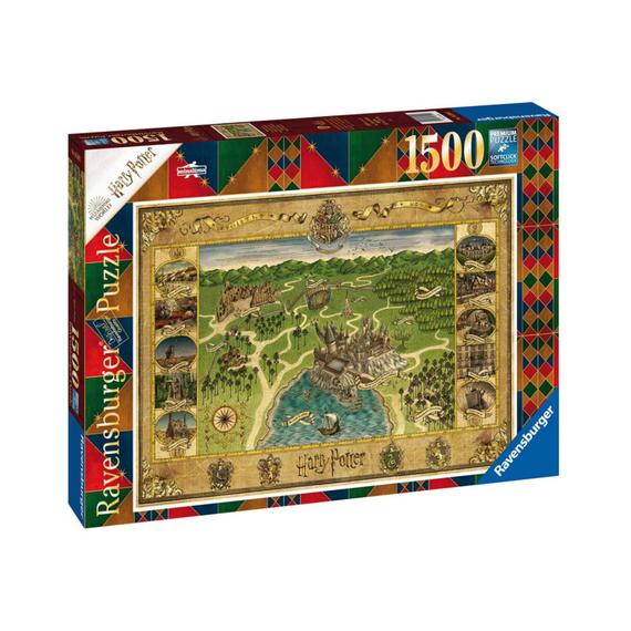 Puzzle 1500 db - Roxfort térképe (70651)