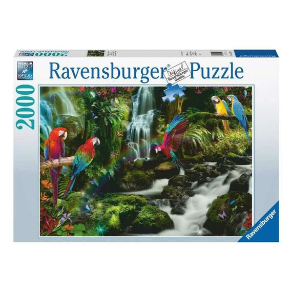Ravensburger Puzzle 2000 db - Színes papgájok a dzsungelban (70749)