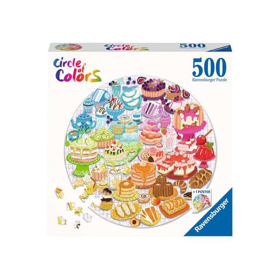 Ravensburger Puzzle kör 500 db - Desszertek (70833)