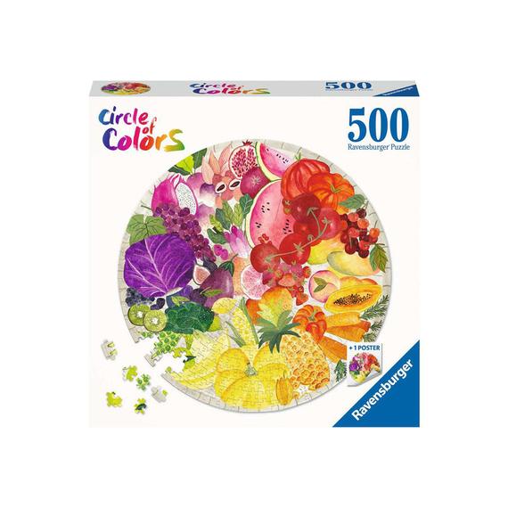 Ravensburger Puzzle kör 500 db - Gyümölcsök (70834)