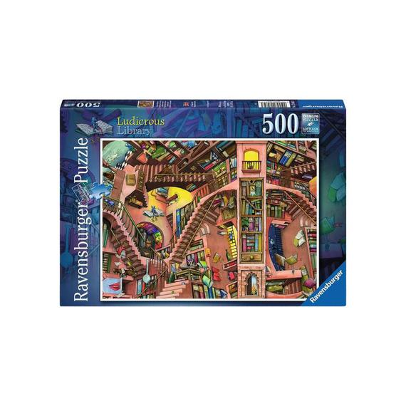 Puzzle 500 db - Nevetséges könyvtár (73321)