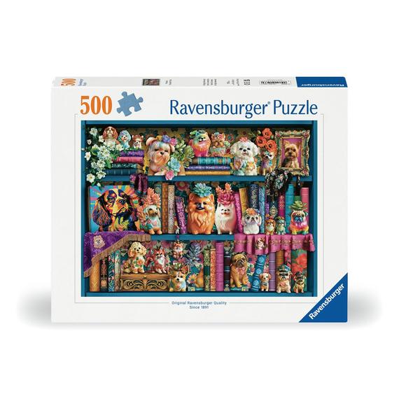Puzzle 500 db - Kedves porcelán kutyusok (82273)