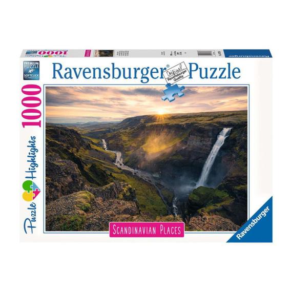 Ravensburger Puzzle 1000 db - Haifoss vízesés, Írország (85102)
