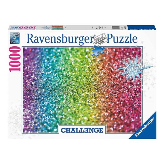 Ravensburger Puzzle 1000 db - Challenge Glitter (93655)
